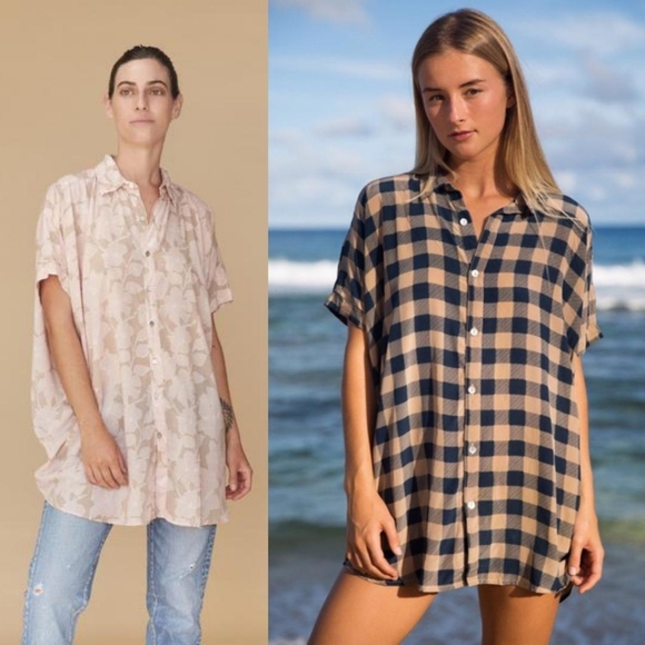 Rare acacia mombasa lei day blouse shirtdress P XS - Picture 13 of 15